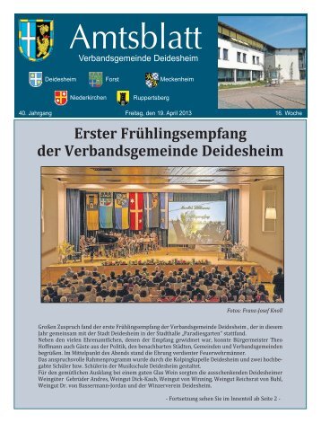 Amtsblatt - KW 16 - Verbandsgemeinde Deidesheim