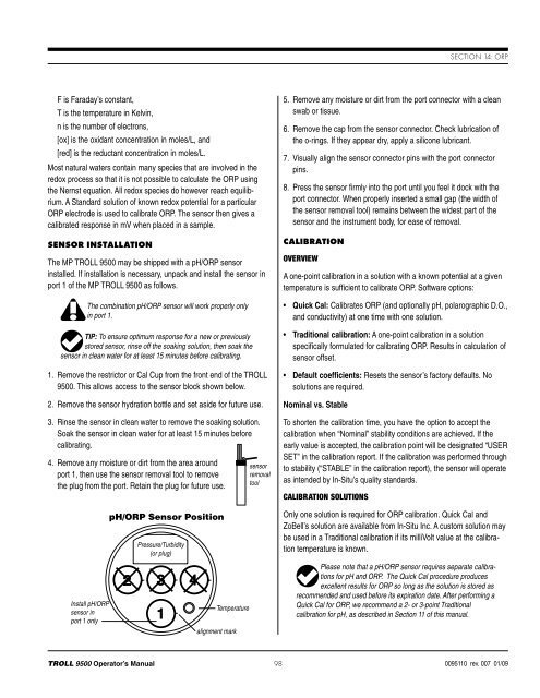 TROLL 9500 Operator's Manual - Geotech Environmental Equipment