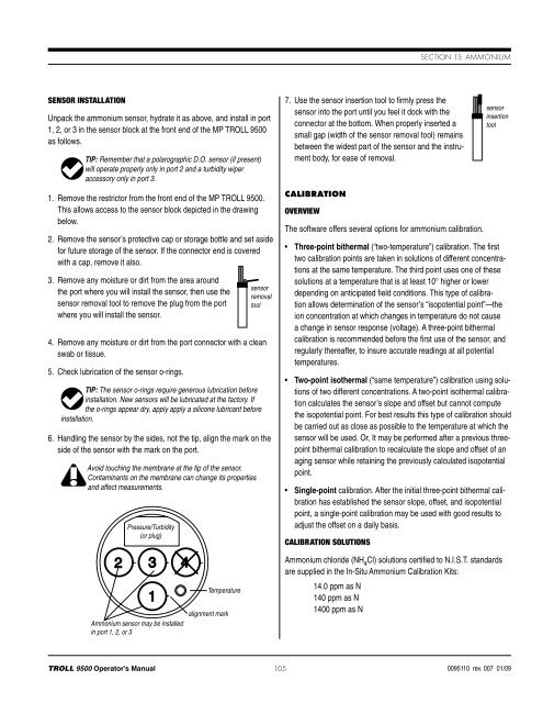 TROLL 9500 Operator's Manual - Geotech Environmental Equipment