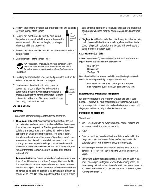 TROLL 9500 Operator's Manual - Geotech Environmental Equipment