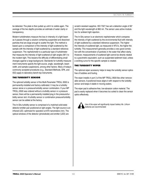 TROLL 9500 Operator's Manual - Geotech Environmental Equipment