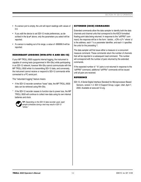 TROLL 9500 Operator's Manual - Geotech Environmental Equipment