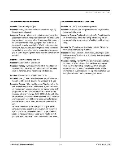 TROLL 9500 Operator's Manual - Geotech Environmental Equipment