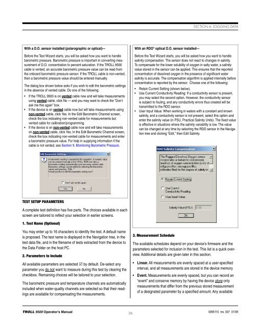 TROLL 9500 Operator's Manual - Geotech Environmental Equipment