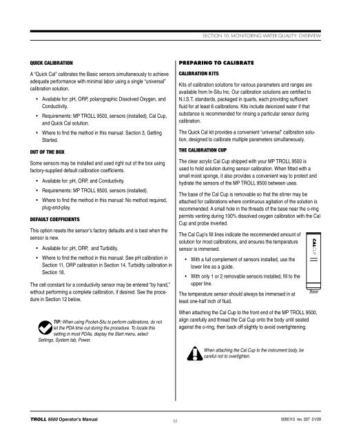 TROLL 9500 Operator's Manual - Geotech Environmental Equipment