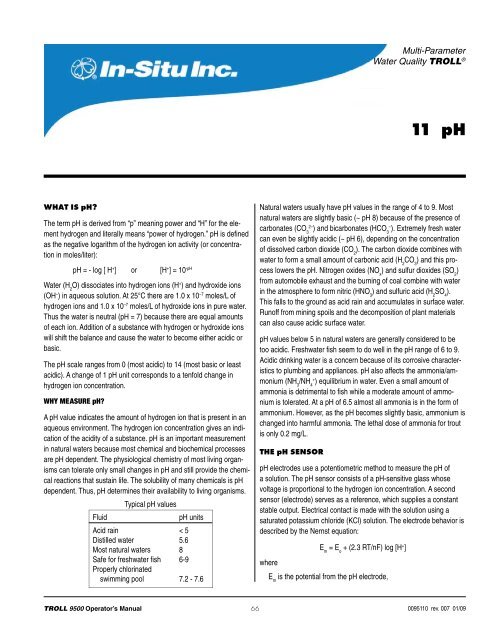 TROLL 9500 Operator's Manual - Geotech Environmental Equipment