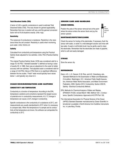 TROLL 9500 Operator's Manual - Geotech Environmental Equipment