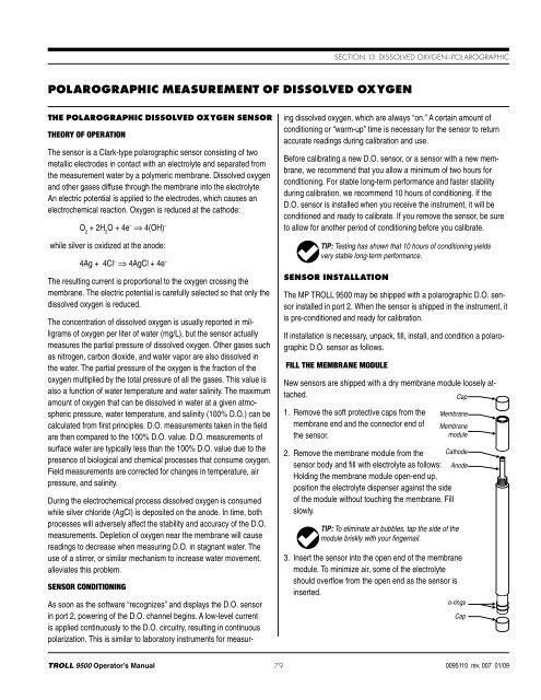 TROLL 9500 Operator's Manual - Geotech Environmental Equipment