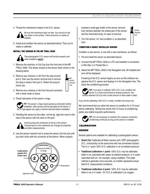 TROLL 9500 Operator's Manual - Geotech Environmental Equipment