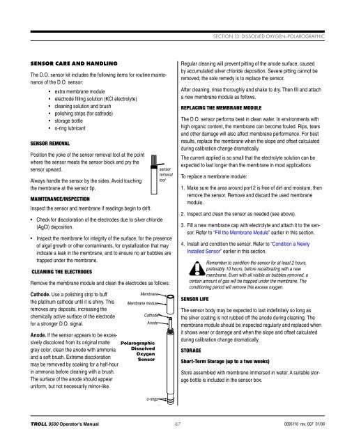 TROLL 9500 Operator's Manual - Geotech Environmental Equipment