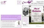 Metairie Cenacle newsletter - Cenacle Sisters