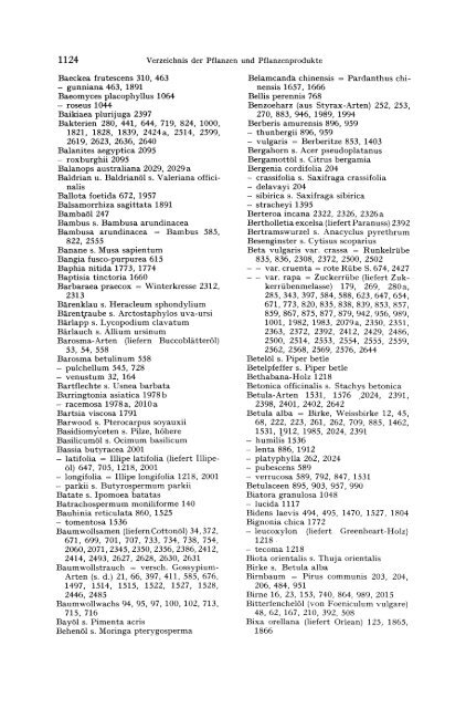 verzeichnis der pflanzen und pflanzen produkte - Springer