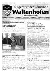 Bürgerbrief vom 19.04.2013 - Waltenhofen