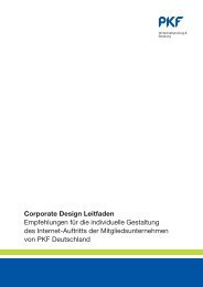Corporate Design Leitfaden Empfehlungen für die individuelle ... - PKF