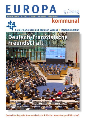 Schwerpunktthema in Heft 5/2013 - Rat der Gemeinden und ...