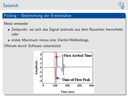 Seismologie und Seismik - Albert-Ludwigs-Universität Freiburg