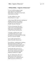 Auguries Of Innocence By William Blake Auguries Of Innocence By William Blake