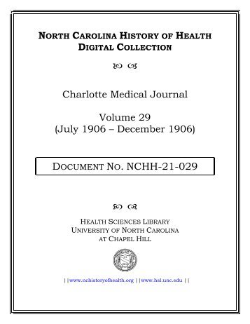 Vol. 29, 1906 - The University of North Carolina at Chapel Hill