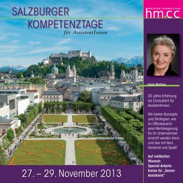 Salzburger Kompetenztage, Salzburg - Regina Först