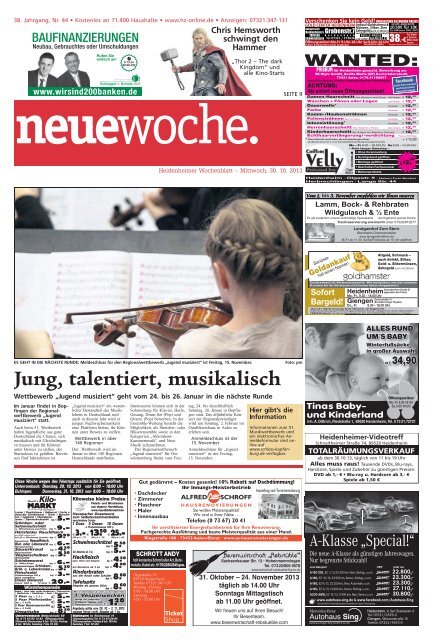 Jung, talentiert, musikalisch - Heidenheimer Zeitung