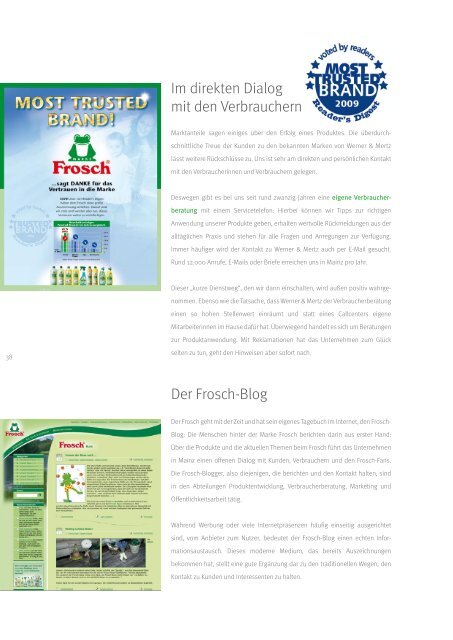 Werner & Mertz Nachhaltigkeitsbericht 2008 - Business and ...