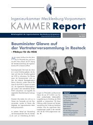 Kammerreport Mai 2013 - Ingenieurkammer Mecklenburg ...