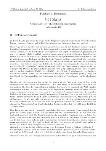 Kapitel 3 - Lehrstuhl Theoretische Informatik