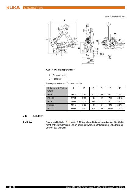 KR QUANTEC K prime - Kuka Robotics