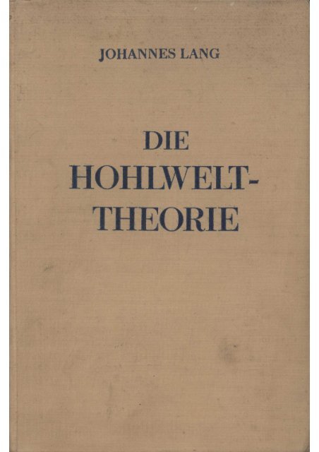 Die Hohlwelttheorie - Rolf Keppler