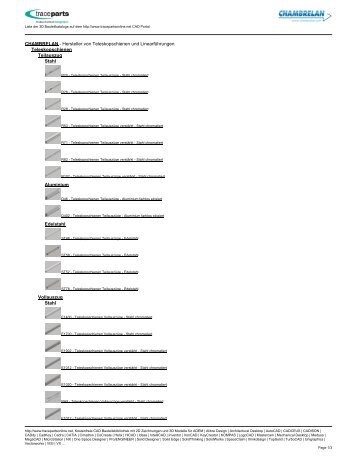 CHAMBRELAN - Hersteller von Teleskopschienen und ... - TraceParts