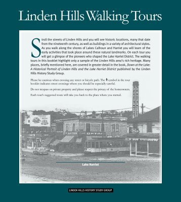 Lake Harriet Walking Tour - Linden Hills History Study Group