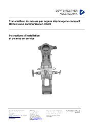 Transmetteur de mesure par organe déprimogène compact Oriflow ...