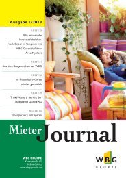 Ausgabe I/2013 - WBG Wohnungsbaugesellschaft Görlitz mbH