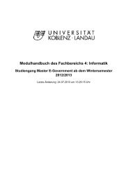 Modulhandbuch zu Master E-Government als PDF