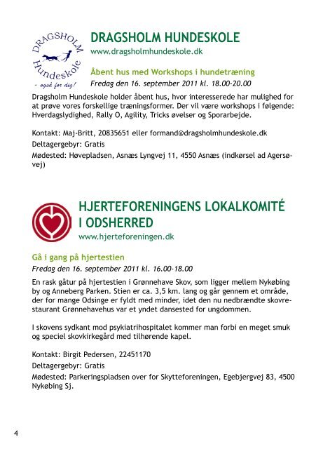 FredAG den 16. sePtemBer 2011 - Odsherred Kommune