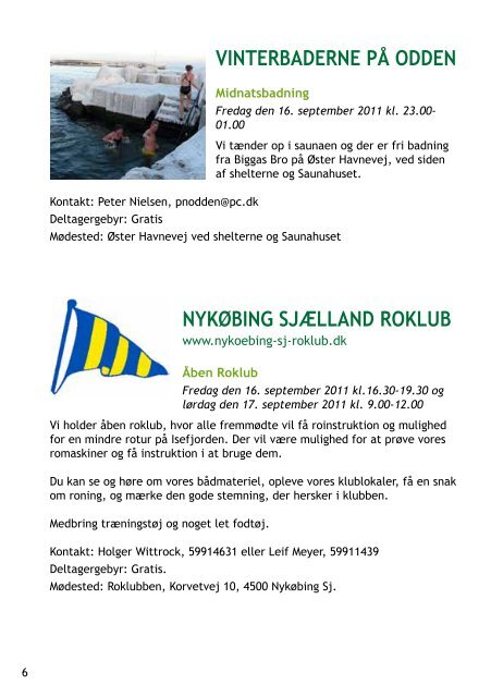 FredAG den 16. sePtemBer 2011 - Odsherred Kommune