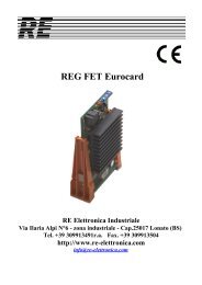 REG FET Eurocard - RE Elettronica Industriale