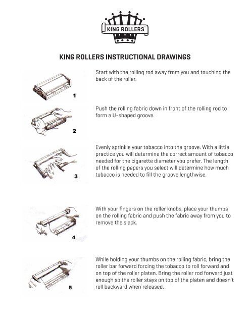 cigarette rolling instructions Roller Instructions