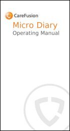 Micro Diary Operating Manual - Micro Medical