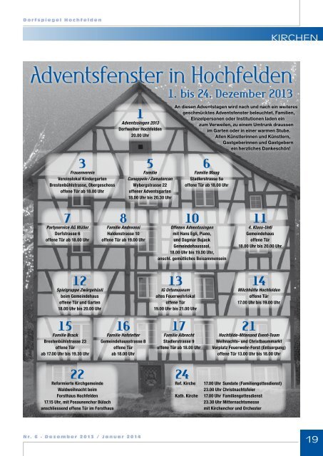 6 Dezember/Januar - Gemeinde Hochfelden