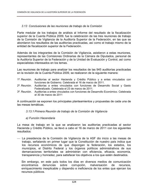 Conclusiones y Recomendaciones a la ASF - CÃ¡mara de Diputados