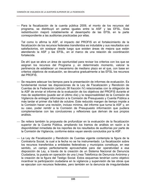 Conclusiones y Recomendaciones a la ASF - CÃ¡mara de Diputados