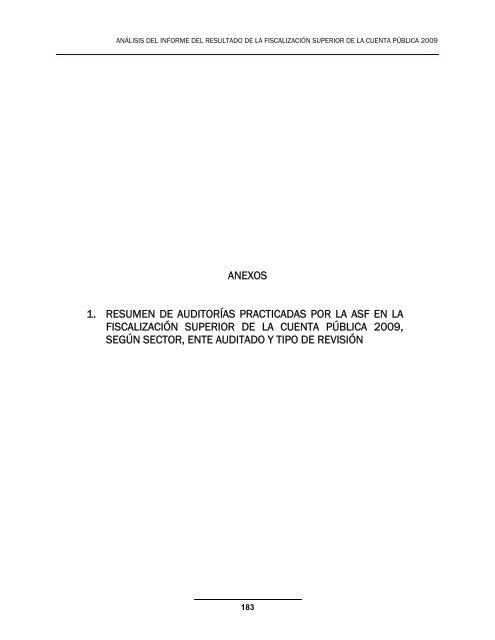 Conclusiones y Recomendaciones a la ASF - CÃ¡mara de Diputados