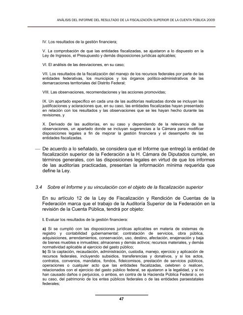 Conclusiones y Recomendaciones a la ASF - CÃ¡mara de Diputados