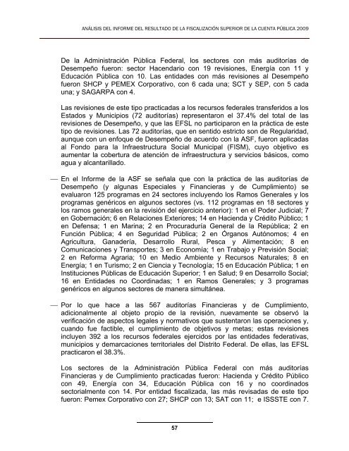 Conclusiones y Recomendaciones a la ASF - CÃ¡mara de Diputados