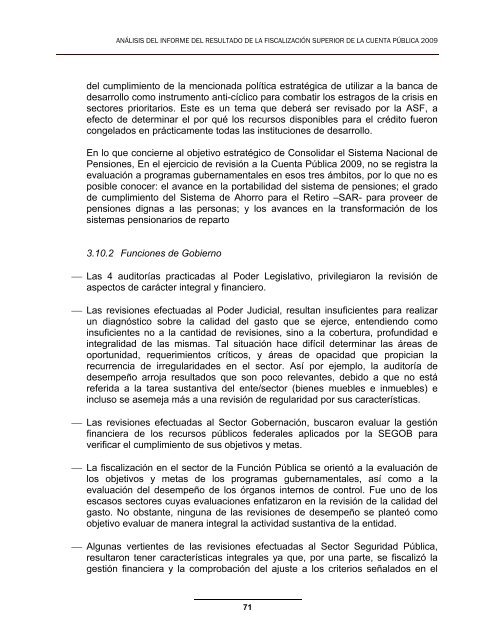 Conclusiones y Recomendaciones a la ASF - CÃ¡mara de Diputados