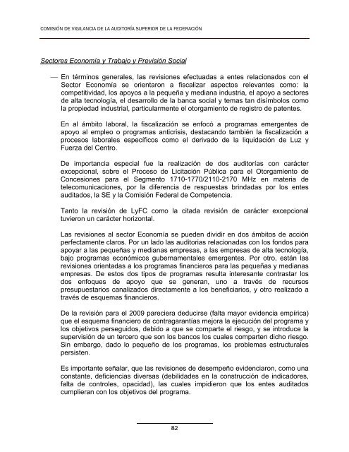 Conclusiones y Recomendaciones a la ASF - CÃ¡mara de Diputados