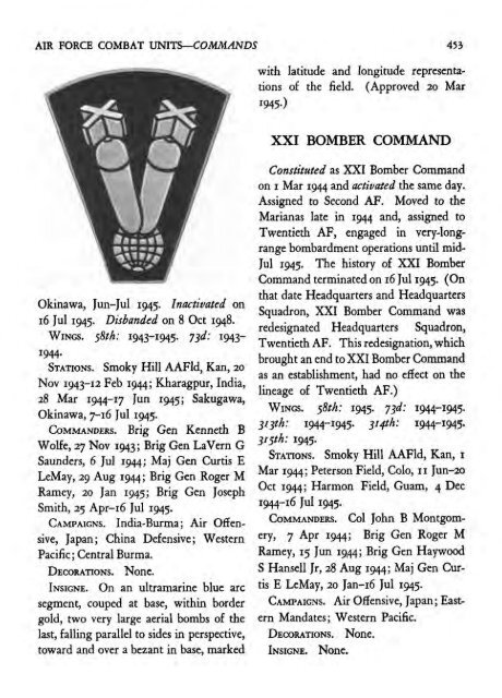 Air Force Combat Units of WWII