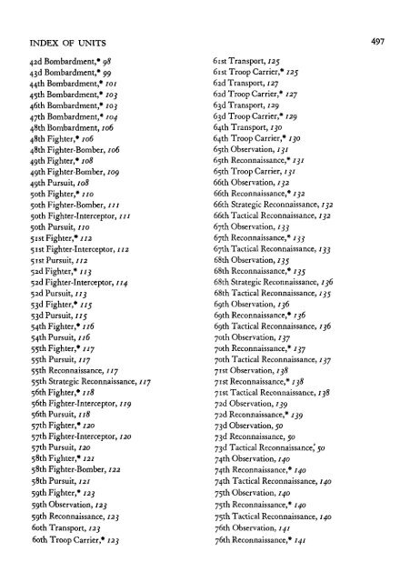 Air Force Combat Units of WWII