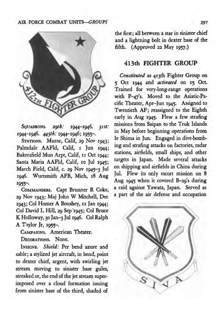 Air Force Combat Units of WWII